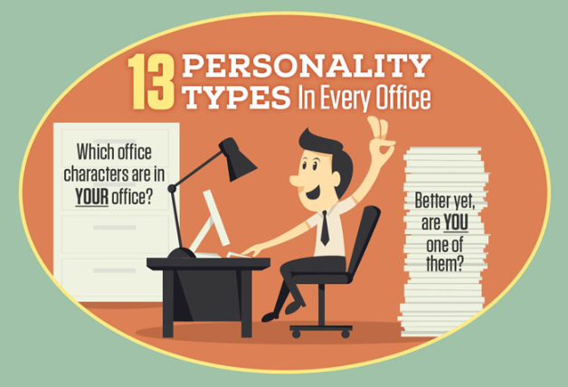 13 Office Personality Types – Who’s In Your Office? [Infographic]