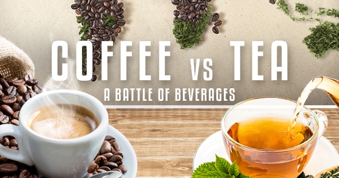 Coffee vs Tea Infographic Header