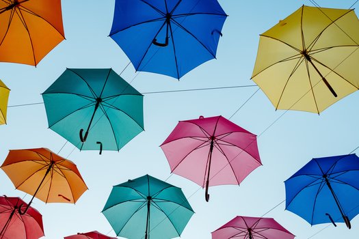 Colorful umbrellas