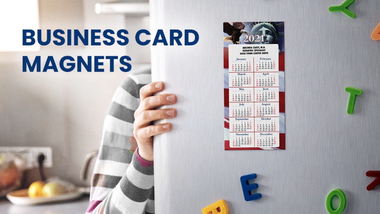 Get Your Name on Every Fridge with Business Card Calendar Magnets - National Pen Get Your Name on Every Fridge with Business Card Calendar Magnets - National Pen