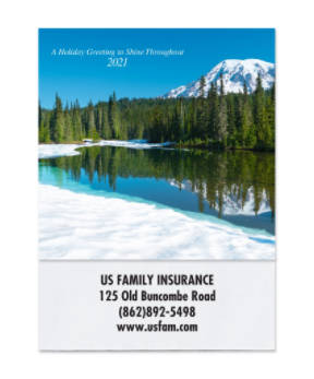 Personalized Britebrand Mini Reflections Wall Calendar