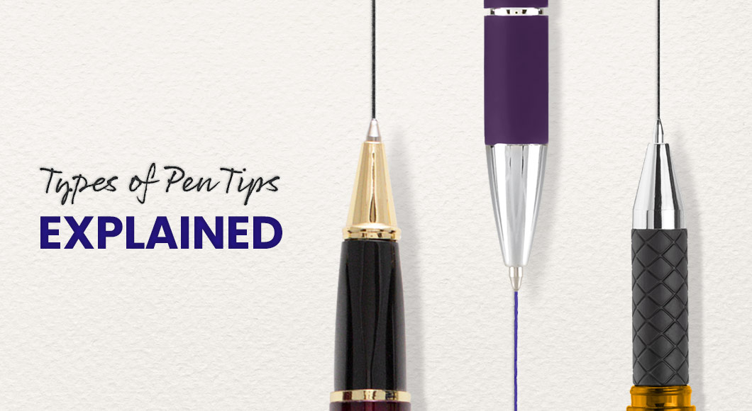 Types of Pen Tips Including Medium, Fine, Extra Fine