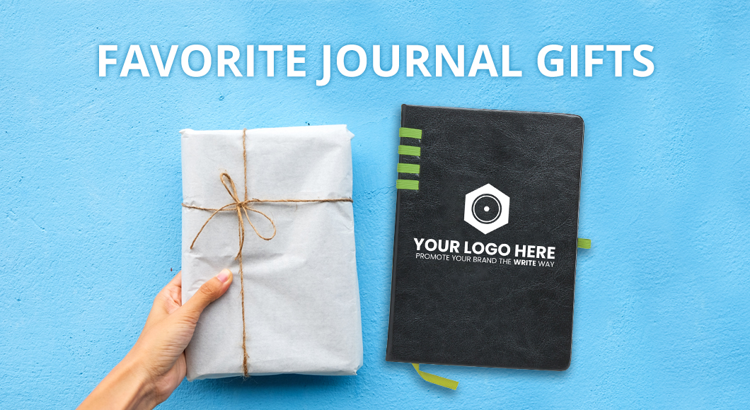 Journal gifts with leather and faux leather notebooks