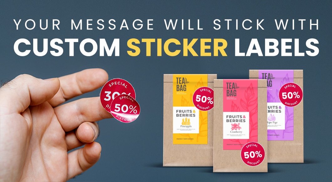 Your message will stick with custom product labels