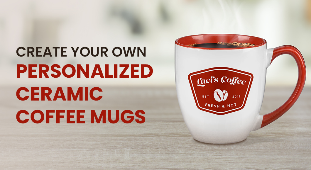 Ceramic Photo Mug with Lid - Create a Custom 16 oz Grande Mug