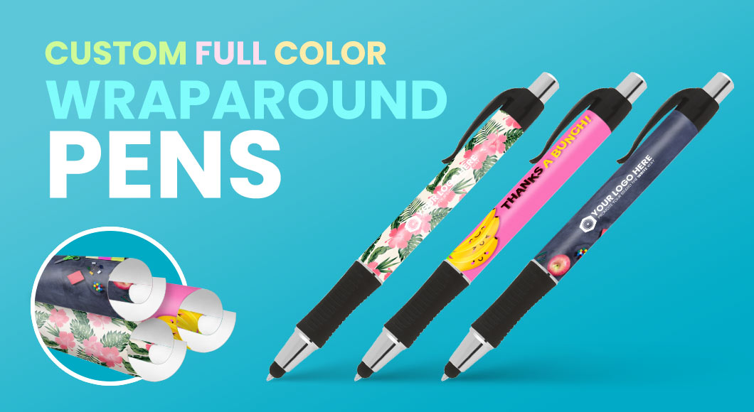Full Color Wrap Pen with Logo and Design