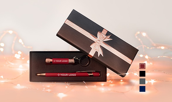 Best selling Ava Pen Gift Set with Ribbon Box personalized