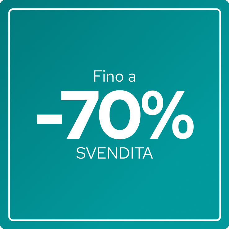 Fino a -70% sui prodotti in svendita