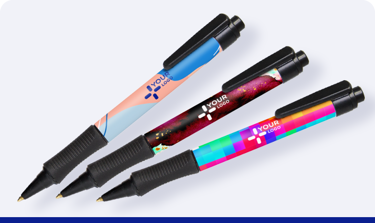 Custom Printed Pens Large • Personalised Business Pen Logo • Band Photo Image 