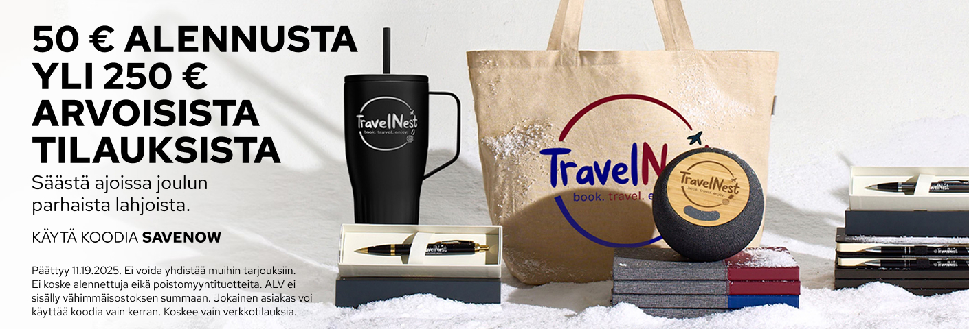 50 € alennusta kaikista tuotteista!