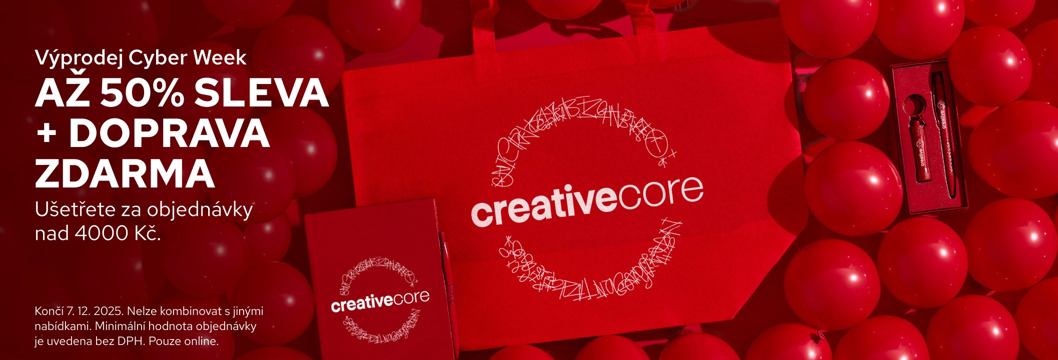 Až 50% SLEVA + doprava ZDARMA na reklamní produkty