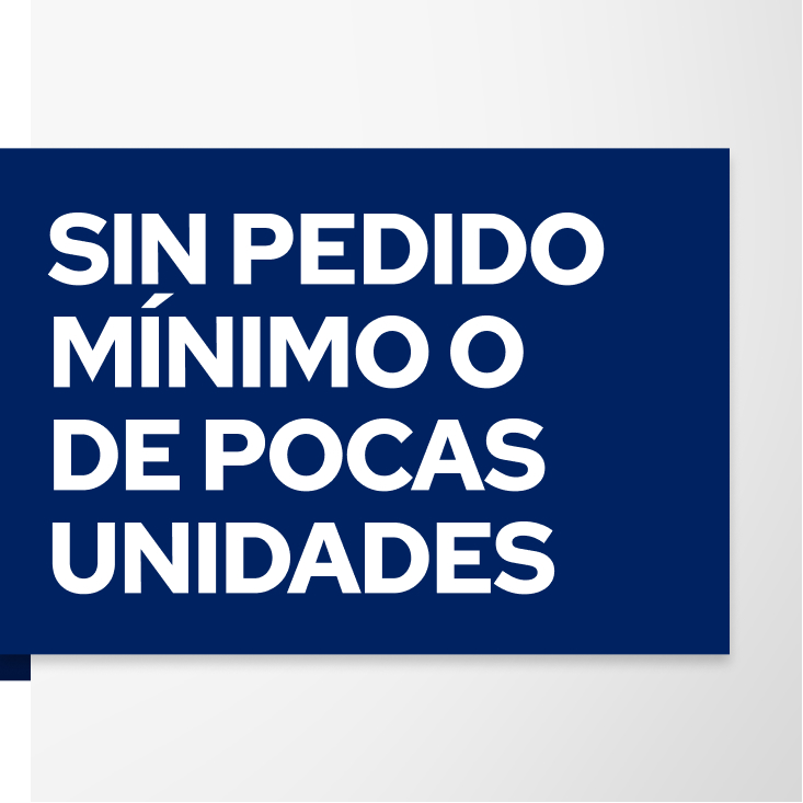 Productos en pequeñas cantidades