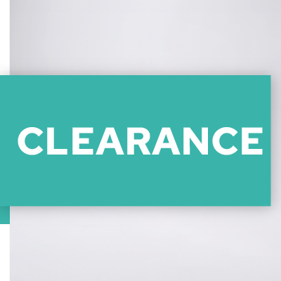 A banner representing products that are on clearance
