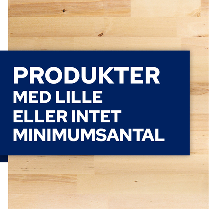 Reklameartikler med lavt minimumsantal