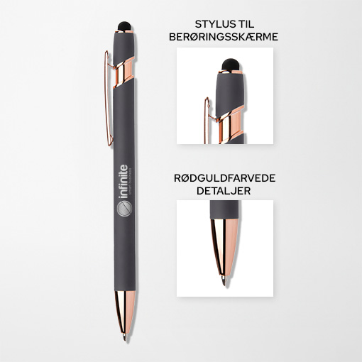 Pen Alpha Soft Touch Rosenguld