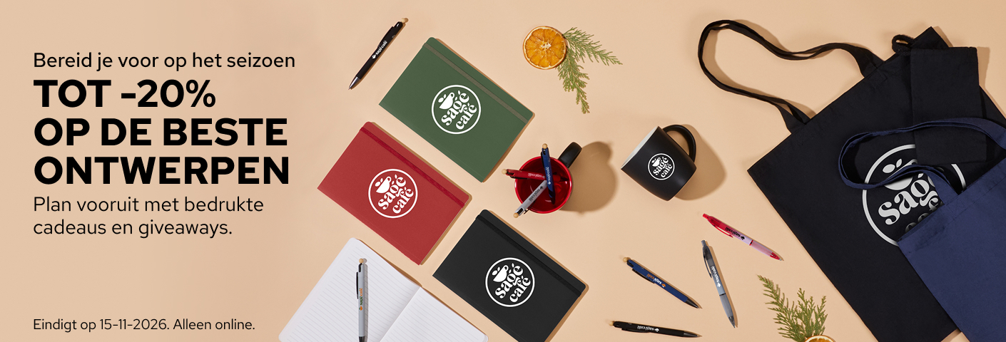 Tot wel -20% op relatiegeschenken.