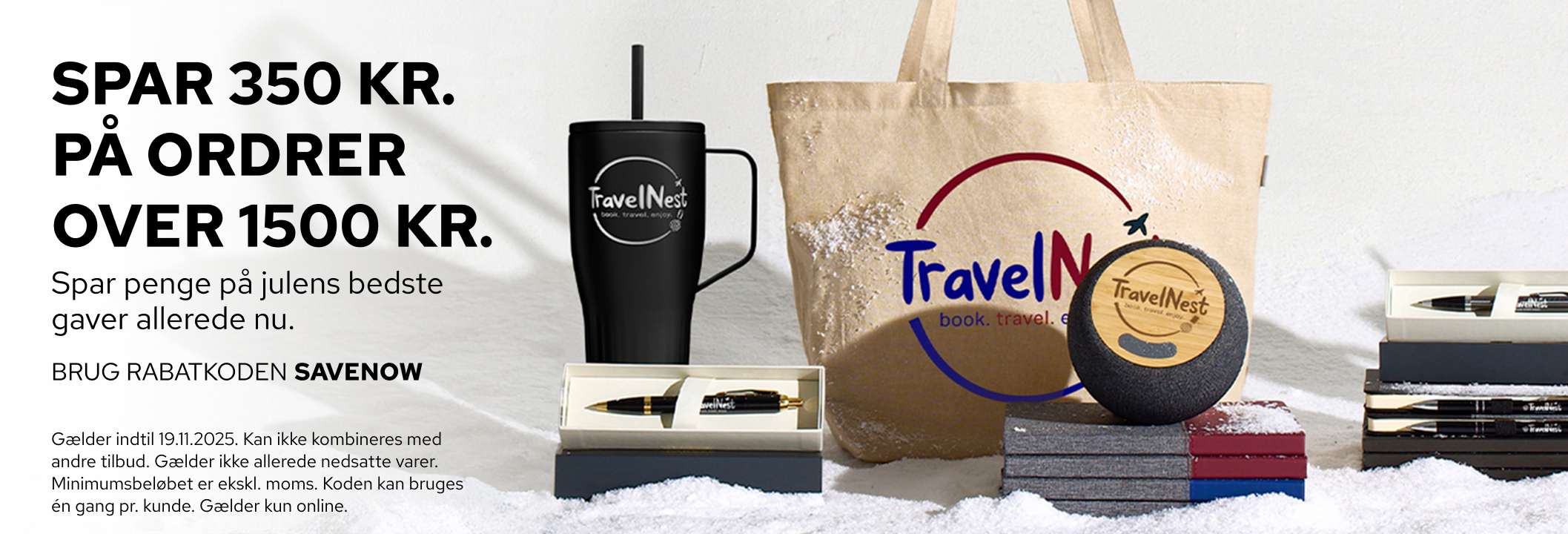 Spar 350 kr. på reklameprodukter
