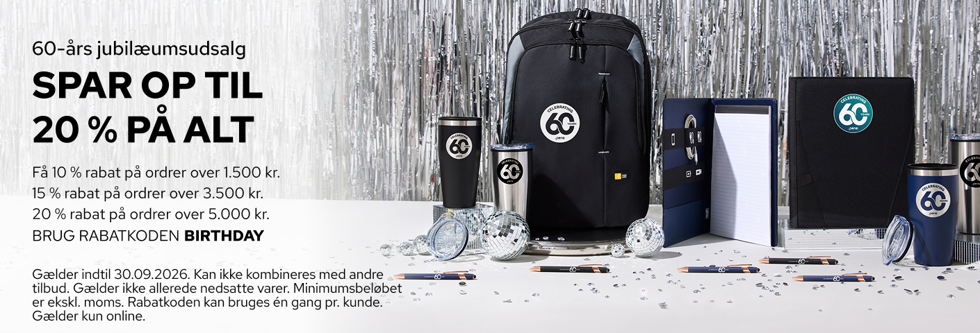 PRODUKTER MED TRYK OG REKLAMEGAVER