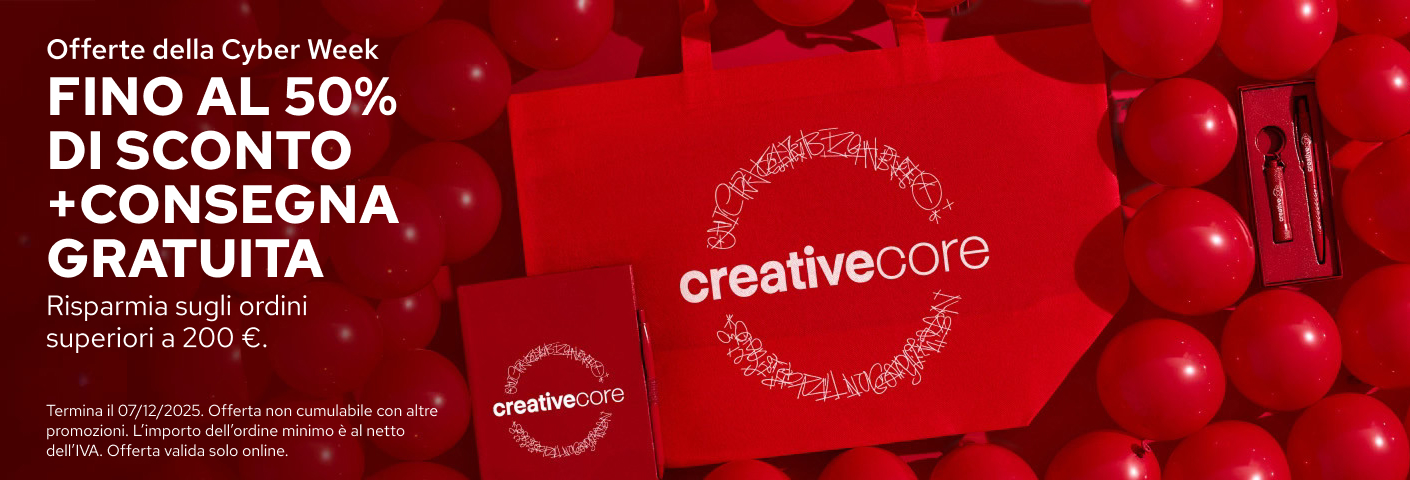 Fino al 50% DI SCONTO + consegna GRATUITA sui gadget personalizzati
