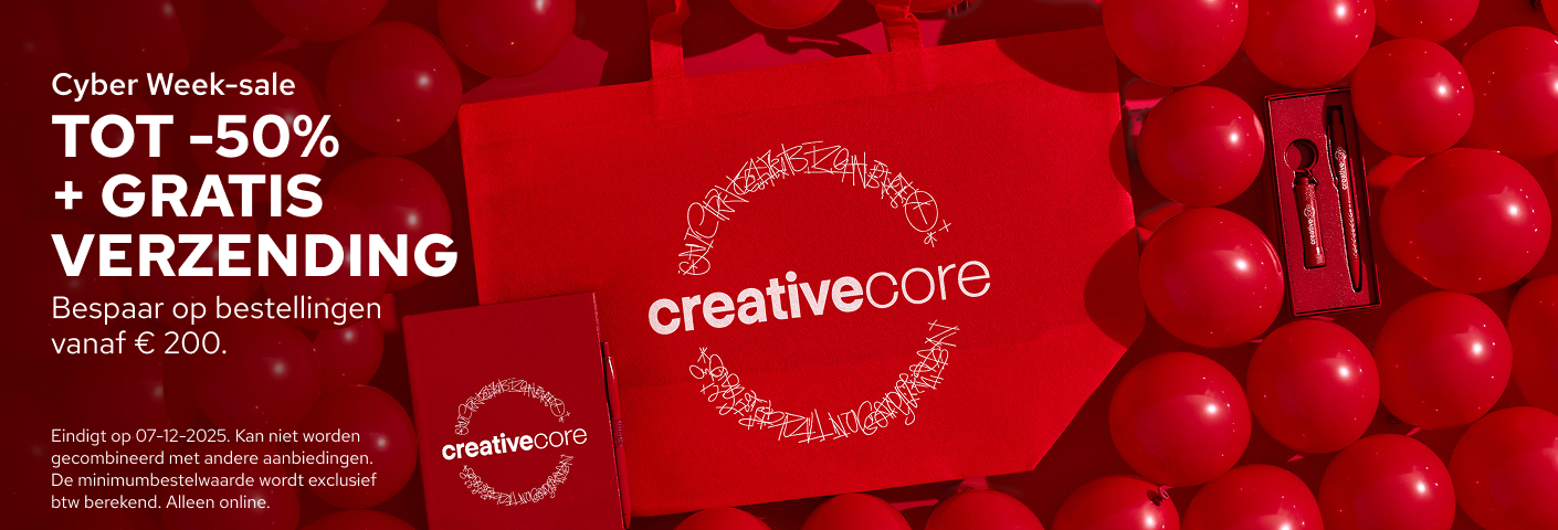 Tot -50% + GRATIS verzending van promotionele producten