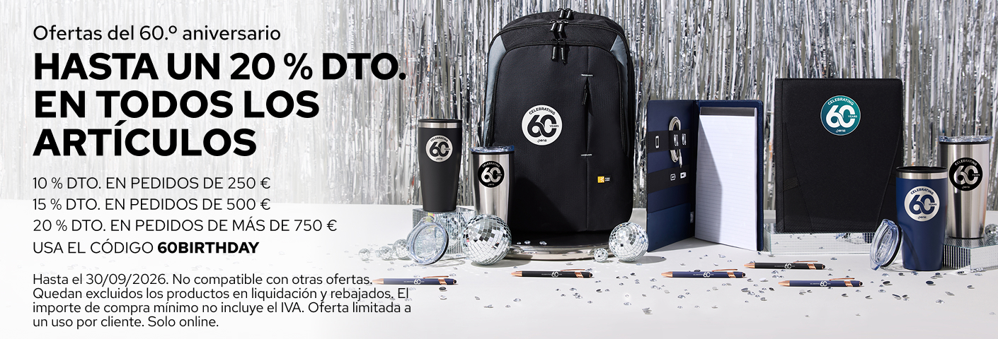 Ahorra hasta un 20 % en artículos personalizados en toda la web.