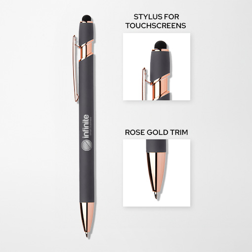 Alpha Soft Touch Rose Gold Pen