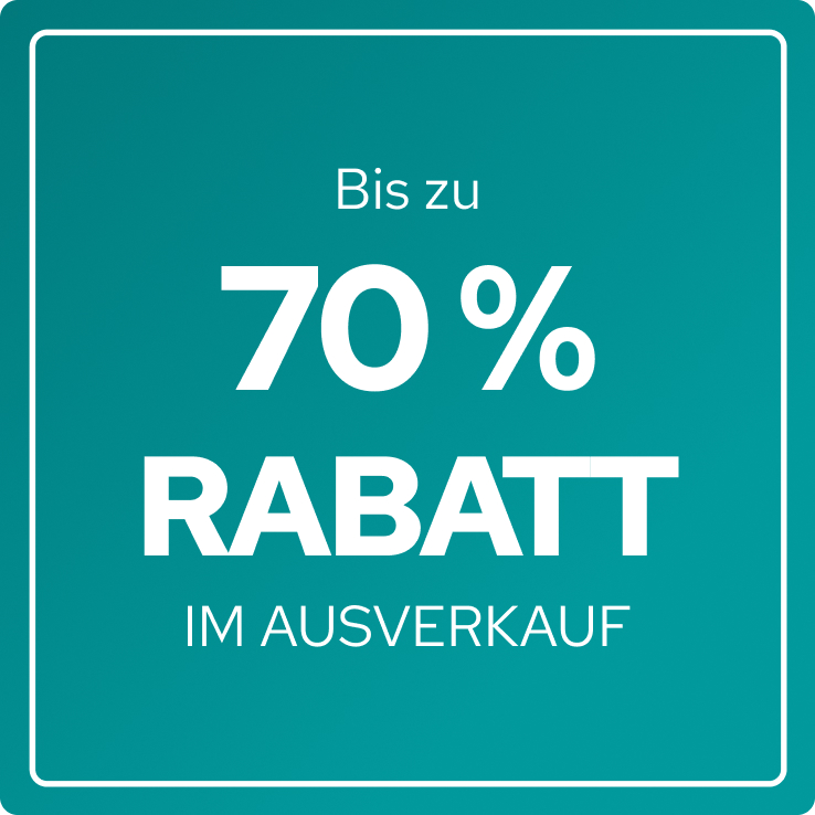 Bis zu 70 % Rabatt im Ausverkauf