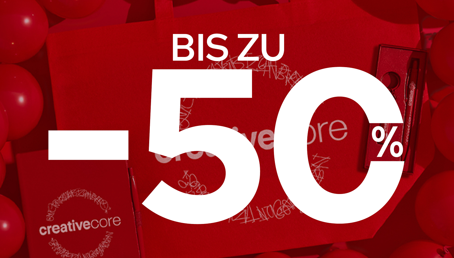 Bis zu 50 % RABATT + GRATIS-Lieferung beim Kauf von Werbeartikeln