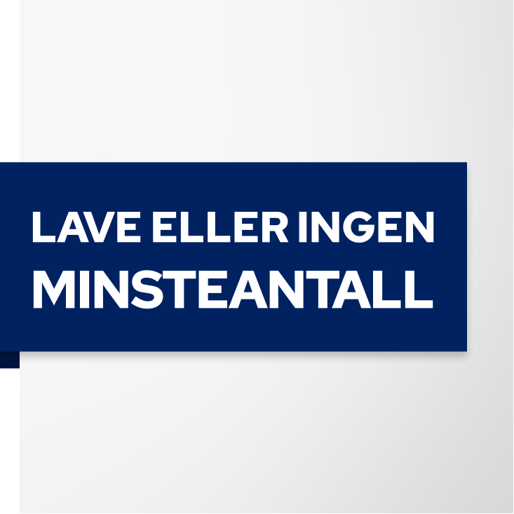 Reklameprodukter med lavt minsteantall