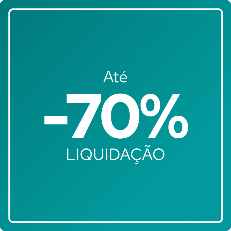 Até -70% em artigos em liquidação