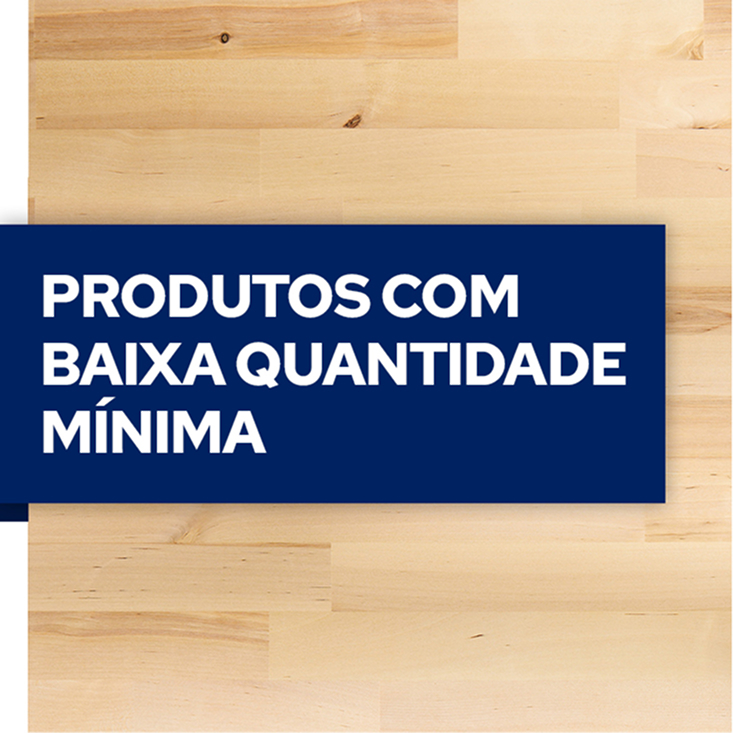 Produtos com baixa quantidade mínima
