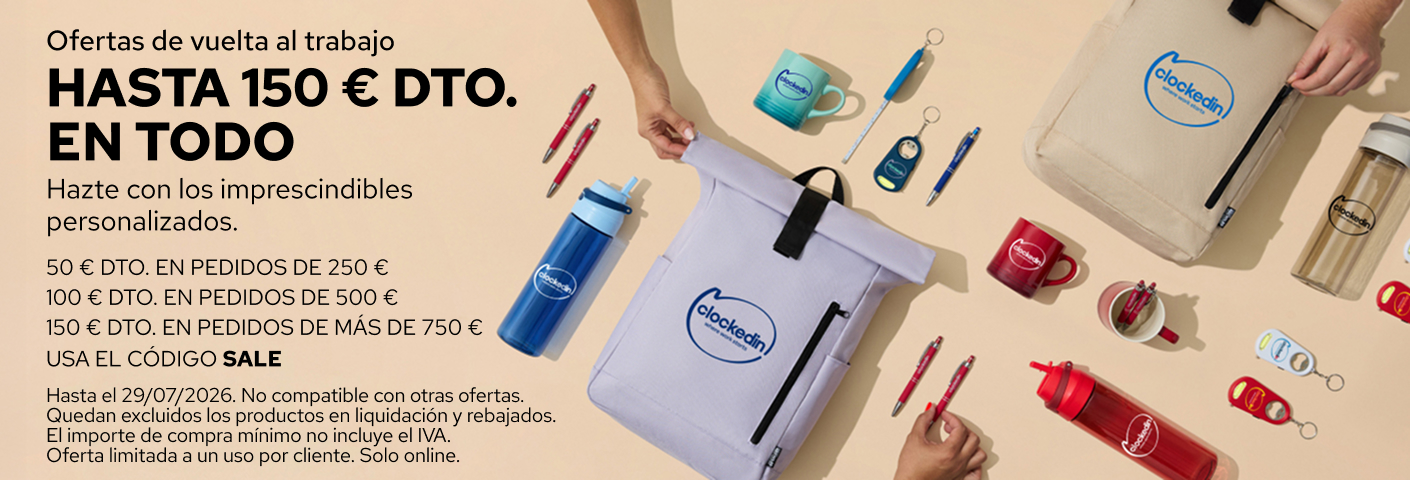 Ahorra hasta 150 € en productos personalizados.