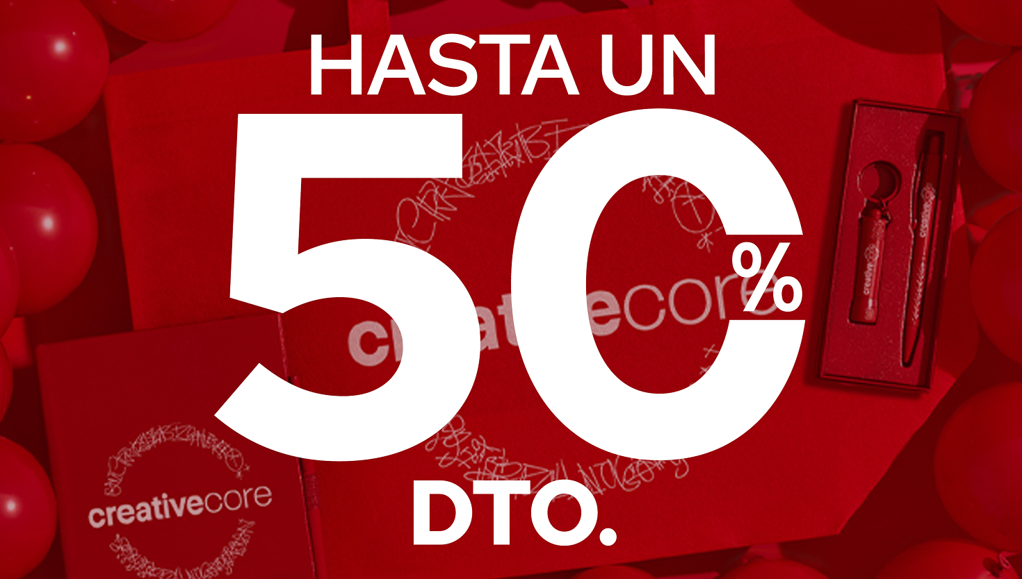 Hasta un 50 % DTO. + entrega GRATIS en productos personalizados