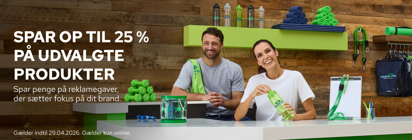 Få rabat på reklameprodukter