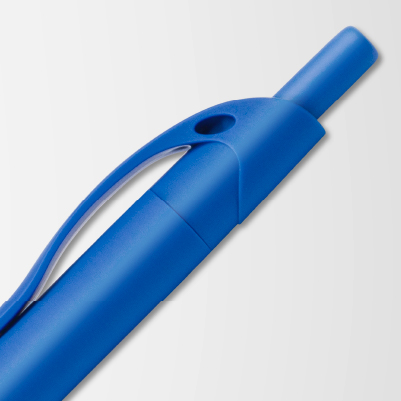 Low-cost click pen in blue