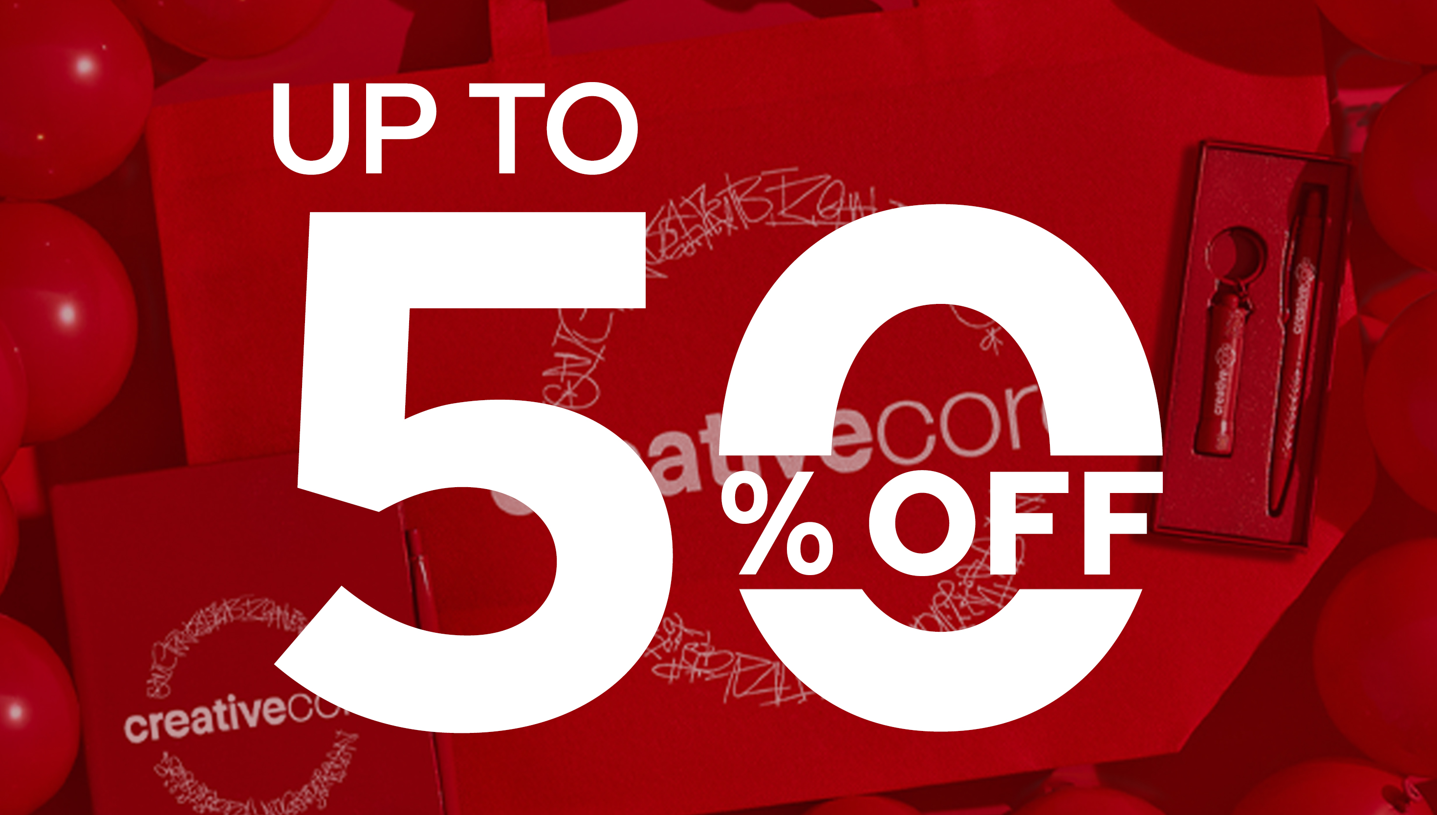 Up to 50% OFF + FREE shipping on promotional products 