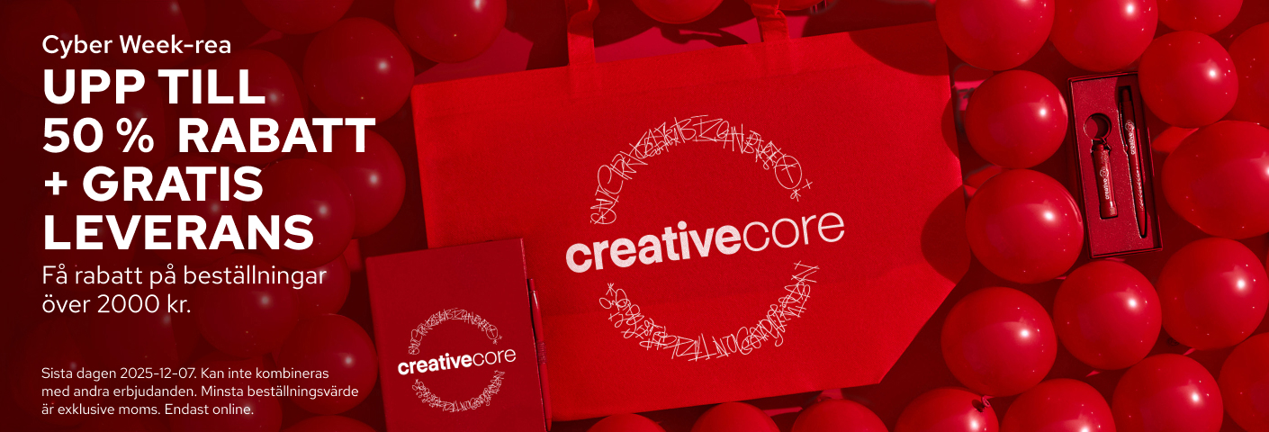Upp till 50 % RABATT + GRATIS leverans på produkter med tryck