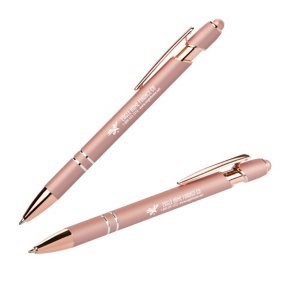 Mineral Alpha Soft Touch Stylus Kugelschreiber mit roségoldenen Akzenten 