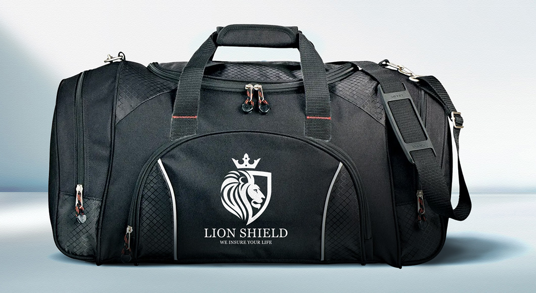 Duffle Bag mit Logodruck